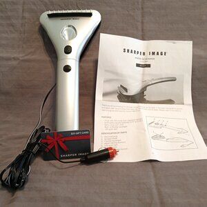 12V Heated Ice Scraper by Sharper Image with LED Work Light & Squeegee
